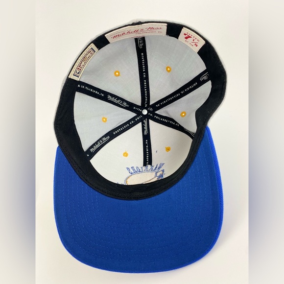 Mitchell & Ness Golden State Warriors Fitted Hat, Blue & Gray, Size 7-1/8 - Picture 8 of 10